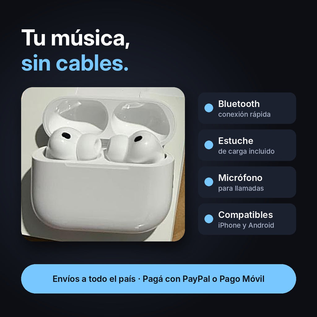 Auriculares Inalámbricos Bluetooth con Estuche de Carga